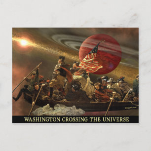 General Washington Crossing the Universe Briefkaart