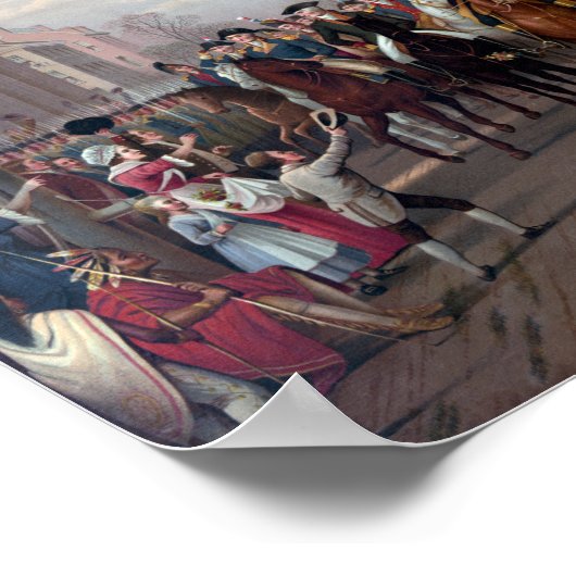 General Washington Enters New York Poster (Hoek)