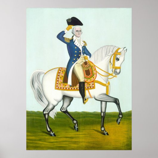 General Washington on a Charger - Fine Art Poster (Voorkant)
