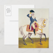 General Washington on a White Charger, c.1835 Briefkaart (Voorkant / Achterkant)