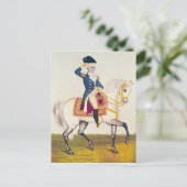 General Washington on a White Charger, c.1835 Briefkaart (Staand voorkant)