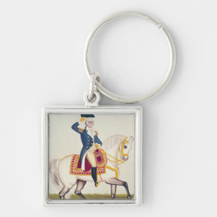 General Washington on a White Charger, c.1835 Sleutelhanger