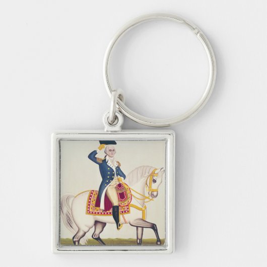 General Washington on a White Charger, c.1835 Sleutelhanger (Voorkant)