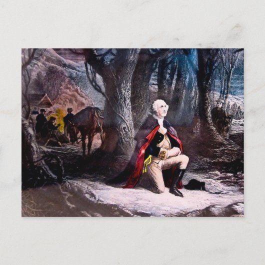 General Washington Praying at Valley Forge, PA Briefkaart (Voorkant)