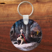 General Washington Praying at Valley Forge, PA Sleutelhanger (Voorkant)