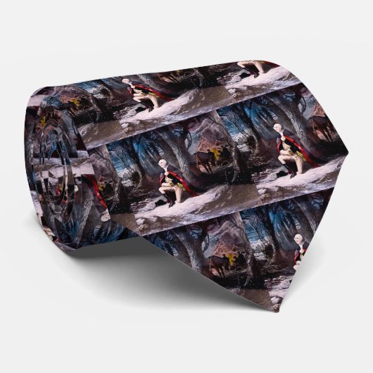 General Washington Praying at Valley Forge, PA Stropdas (Opgerold)