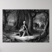 General Washington Praying in Valley Forge Poster (Voorkant)