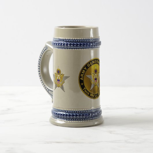 Generale Staf Beer Stein Bierpul (Voorkant links)