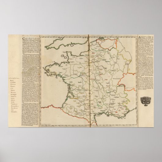 Generaliteiten van Frankrijk Poster (Voorkant)