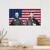 Generals Sherman en Grant Poster (Keuken)