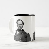 Generals Sherman en Grant Tweekleurige Koffiemok (Voorkant links)