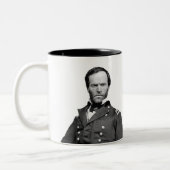 Generals Sherman en Grant Tweekleurige Koffiemok (Links)