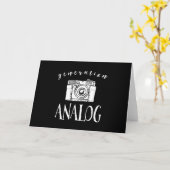 Generatie Analoge  Camera Fotograaf Kaart (Gele Bloem)