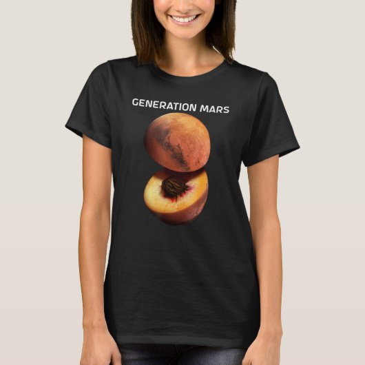 Generatie Mars voor Astronomer Red Planet T-shirt (Voorkant)
