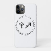 Generatie Pluto in Boogschutter Astrologie Sterren Case-Mate iPhone Case (Achterkant)