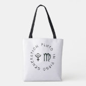 Generatie Pluto in Virgo Astrologie Sterrenbeeld Tote Bag (Achterkant)