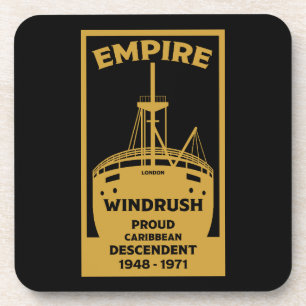 Generatie Windrush Black Geschiedenis Bier Onderzetter