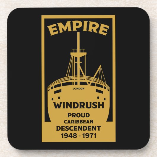 Generatie Windrush Black Geschiedenis Bier Onderzetter (Voorkant)