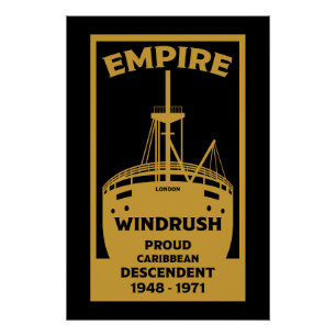 Generatie Windrush Black Geschiedenis Perfect Poster