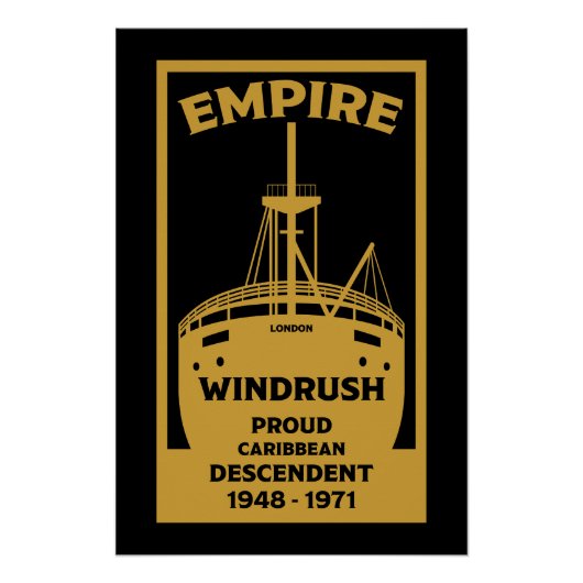 Generatie Windrush Black Geschiedenis Perfect Poster (Voorkant)
