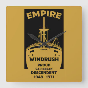 Generatie Windrush Black Geschiedenis Vierkante Klok