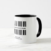 Generatie X BAR CODE Mok (Voorkant rechts)