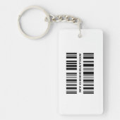 Generatie X BAR CODE sleutelketen Sleutelhanger (Voorkant)