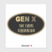Generatie X: De verwilderde generatie Sticker (Vel)