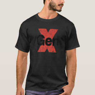 Generatie X Gen X 60s 70s 80s Onderdrukte Generati T-shirt