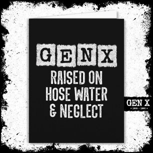Generatie X Gen X verhoogd op slang water & verwaa Kaart