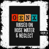 Generatie X Gen X verhoogd op slang water & verwaa Kaart