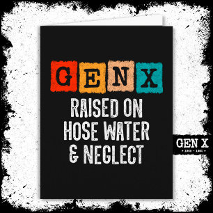 Generatie X Gen X verhoogd op slang water & verwaa Kaart