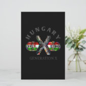 Generatie X Hongaars skateboard van 1980 Briefpapier (Staand voorkant)