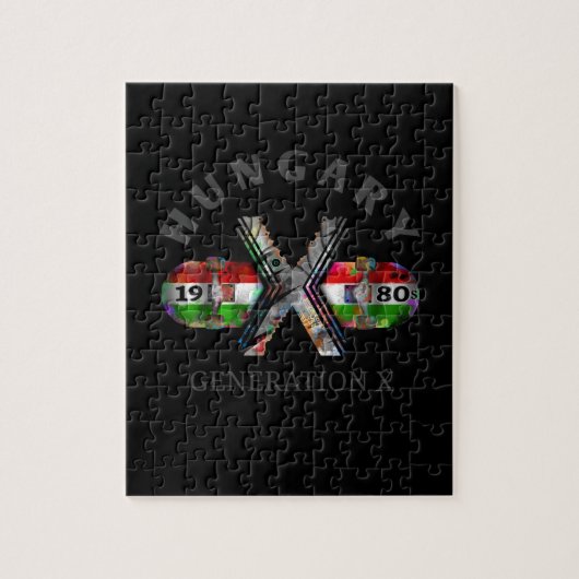 Generatie X Hongaars skateboard van 1980 Legpuzzel (Verticaal)