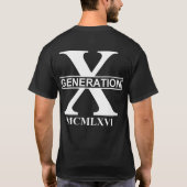 GENERATIE X - MCMLXVI (1966) T-SHIRT (Achterkant)