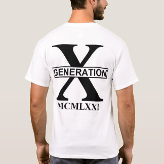 GENERATIE X - MCMLXXI (1971) T-SHIRT