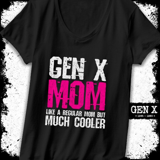 Generatie X Mom Gen Xer Mom 60s 70s 80s Mom Gen X T-shirt