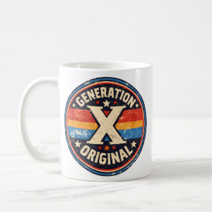 Generatie X Origineel Retro Badge Koffiemok