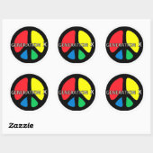 Generatie X PEACE-sticker Ronde Sticker (Vel)