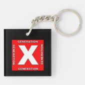 Generatie X Sleutelhanger (Achterkant)