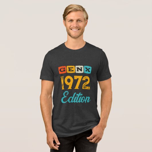 Generatie X Tri-Blend Shirt (Voorkant volledig)