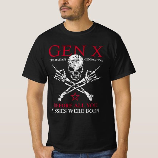 Generatie X van de Badass T-shirt (Voorkant)