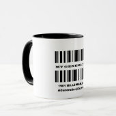 Generatie Y BAR CODE Mok (Voorkant links)