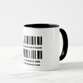 Generatie Y BAR CODE Mok (Voorkant rechts)