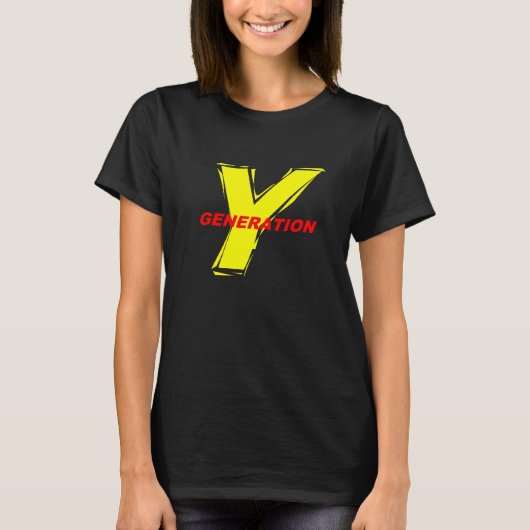 GENERATIE Y T-shirt (Voorkant)
