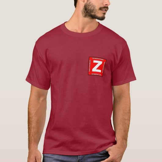 Generatie Z-Mannen T-Shirt (Voorkant)