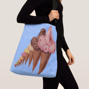 generaties consumptie-ijskegels crossbody tas