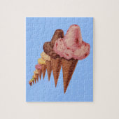 generaties consumptie-ijskegels legpuzzel (Verticaal)