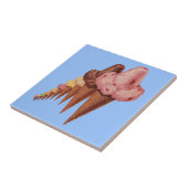 generaties consumptie-ijskegels tegeltje (Zijkant)