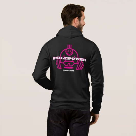 Generaties, stam van SmilePower Roze Hoodie (Achterkant volledig)